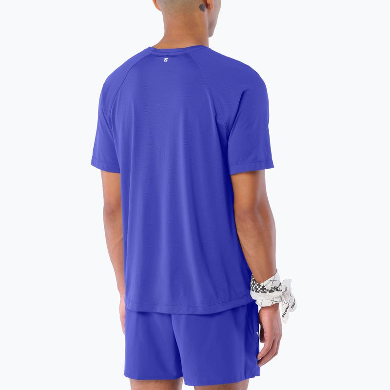 Férfi futó póló Salomon Shakeout Core SS Tee clematis blue 2