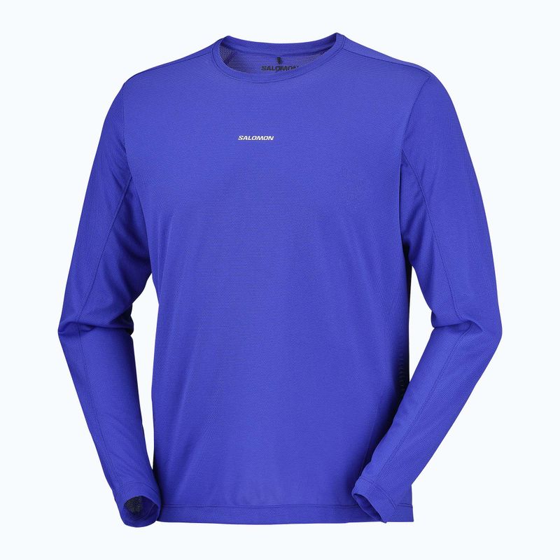 Férfi futó hosszú ujjú póló Salomon Shakeout Core LS Tee clematis blue 4
