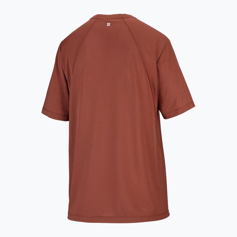 Női futó póló Salomon Shakeout Core SS Tee burnt umber 5