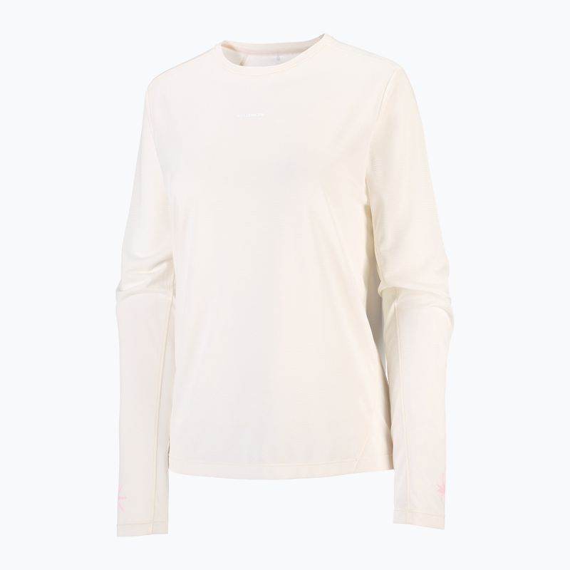 Női hosszú ujjú póló futáshoz Salomon Shakeout Core Tee GFX LS whisper white/pink frosting 5