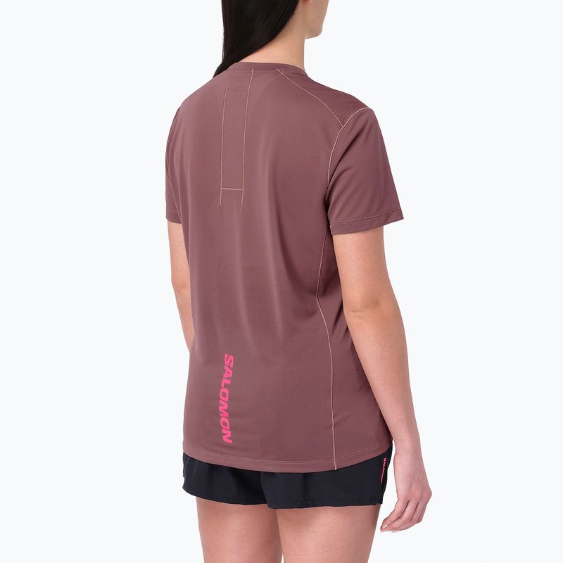 Női futó póló Salomon Courtney Tee SS rose taupe 2