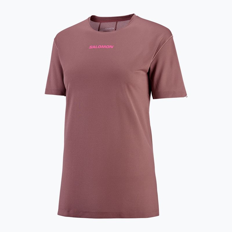 Női futó póló Salomon Courtney Tee SS rose taupe 3