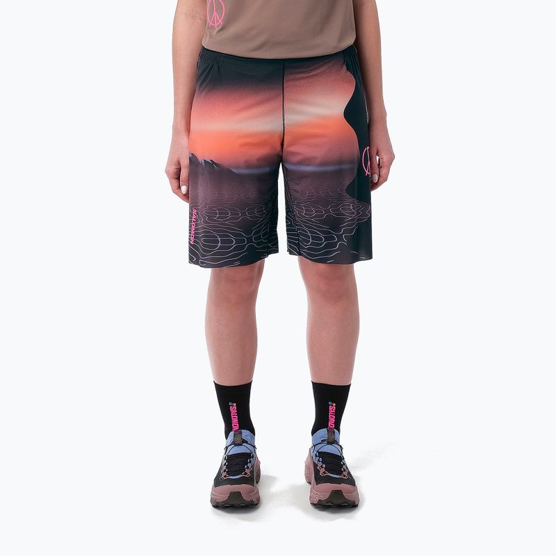 Női futónadrág Salomon Shortney 10" Shorts rose taupe 5