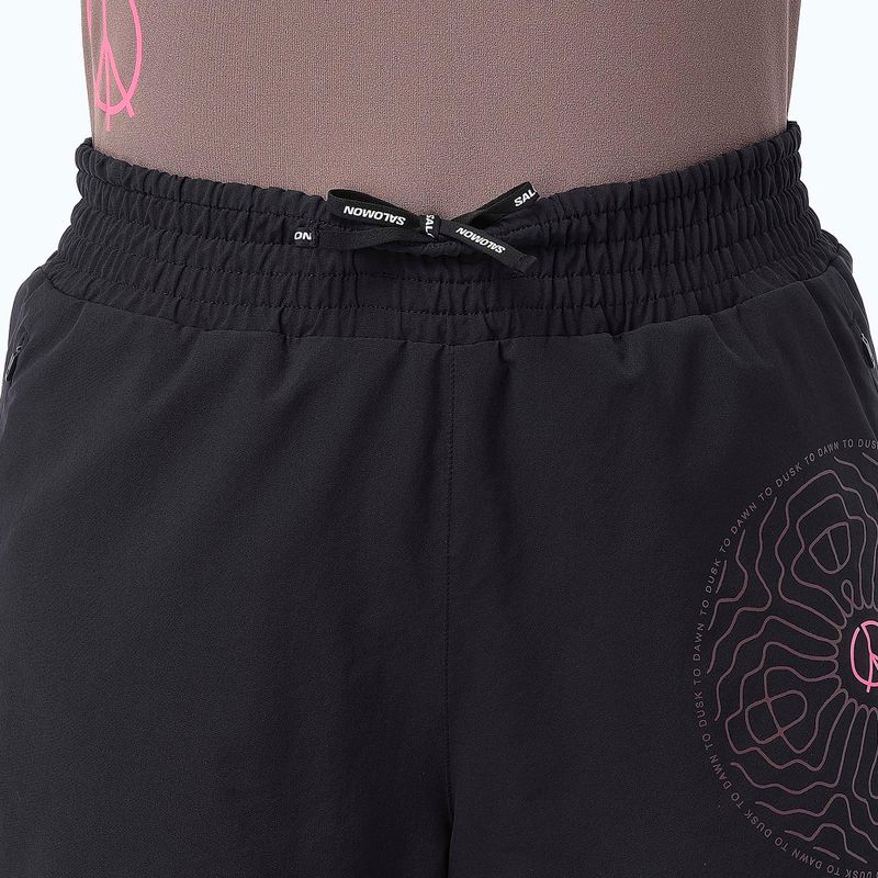 Női futónadrág Salomon SHKout Courtney 4" deep black 4