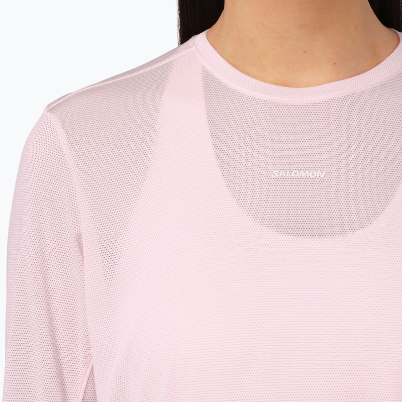 Női hosszú ujjú póló futáshoz Salomon Shakeout Core LS Tee icy pink 3