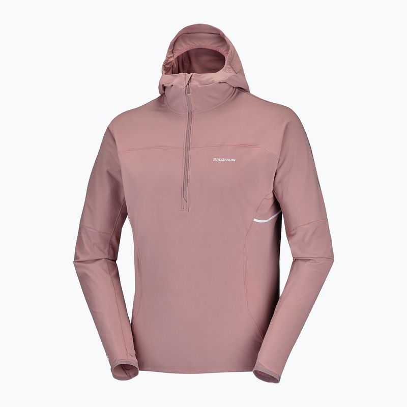 Férfi futópulóver Salomon Sense Aero Hybrid Half Zip Hooded antler 8
