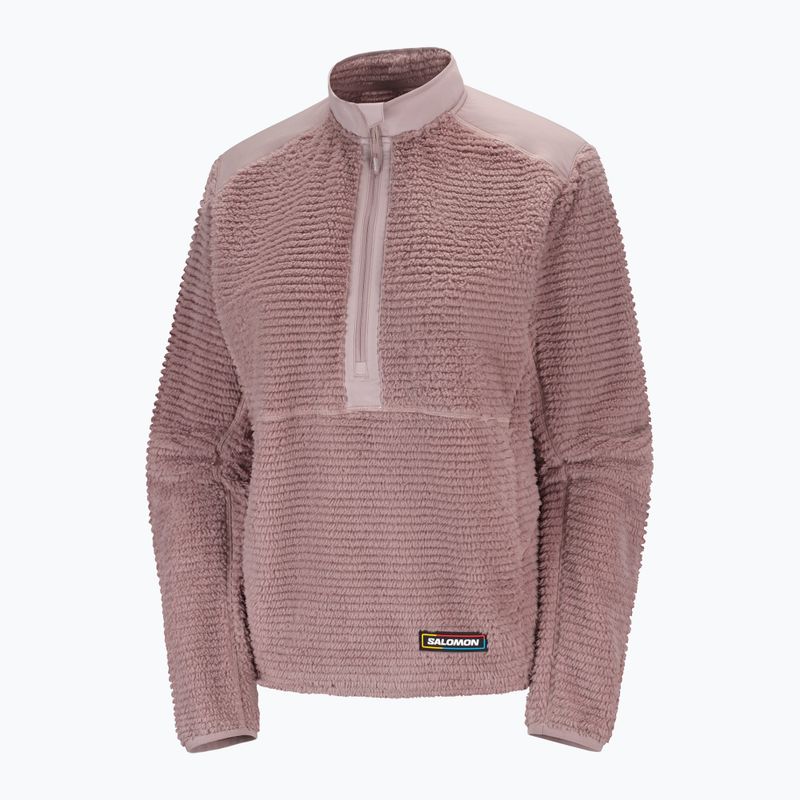 Női polár pulóver Salomon Thernova Fleece antler 5
