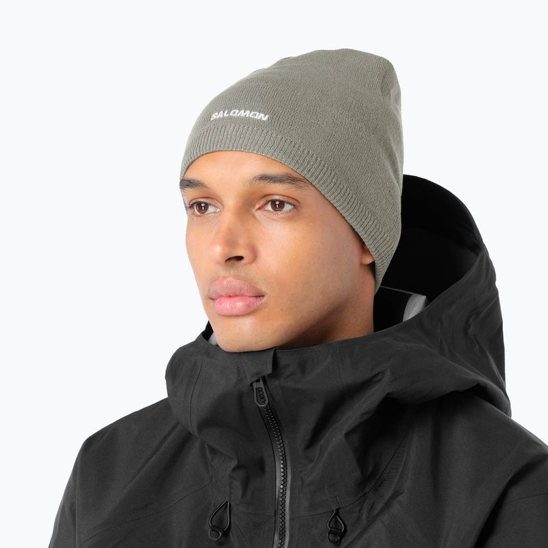 Téli sapka Salomon Beanie castor gray 2
