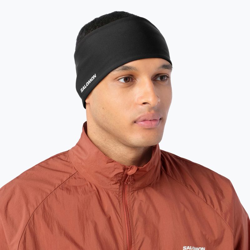 Fejpánt Salomon Run Tech Headband deep black 2