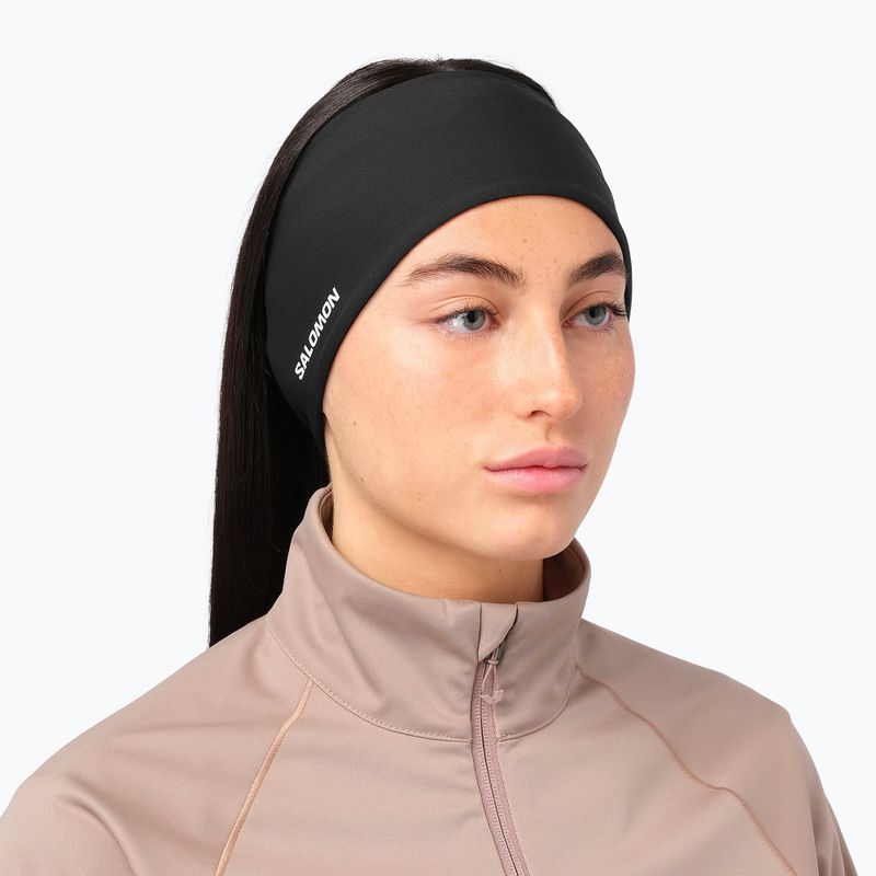 Fejpánt Salomon Run Tech Headband deep black 3