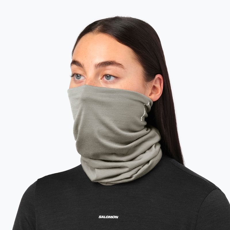 Csősál Salomon Merino Neck Gaiter castor gray 3