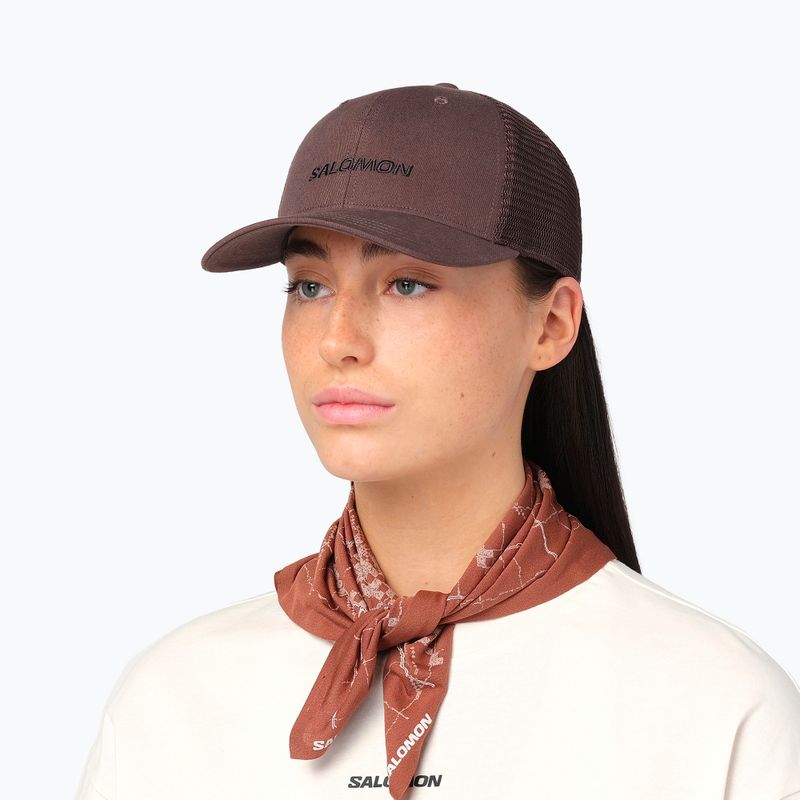 Ellenzős sapka Salomon Logo Trucker coffee bean 4
