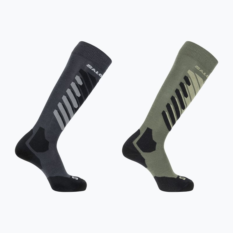 Sízokni Salomon S/Access 2-Pack anthracite/deep lichen green