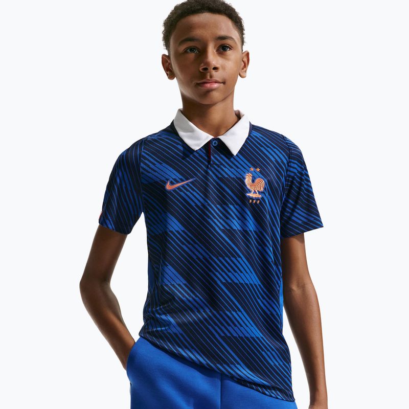 Gyerek focimez Nike FFF 2026 Stadium Home game royal/metallic copper 7