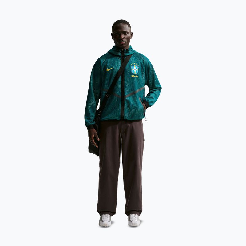 Férfi futball dzseki Nike Brazil Soccer Anthem geode teal/light mint/midwest gold 2