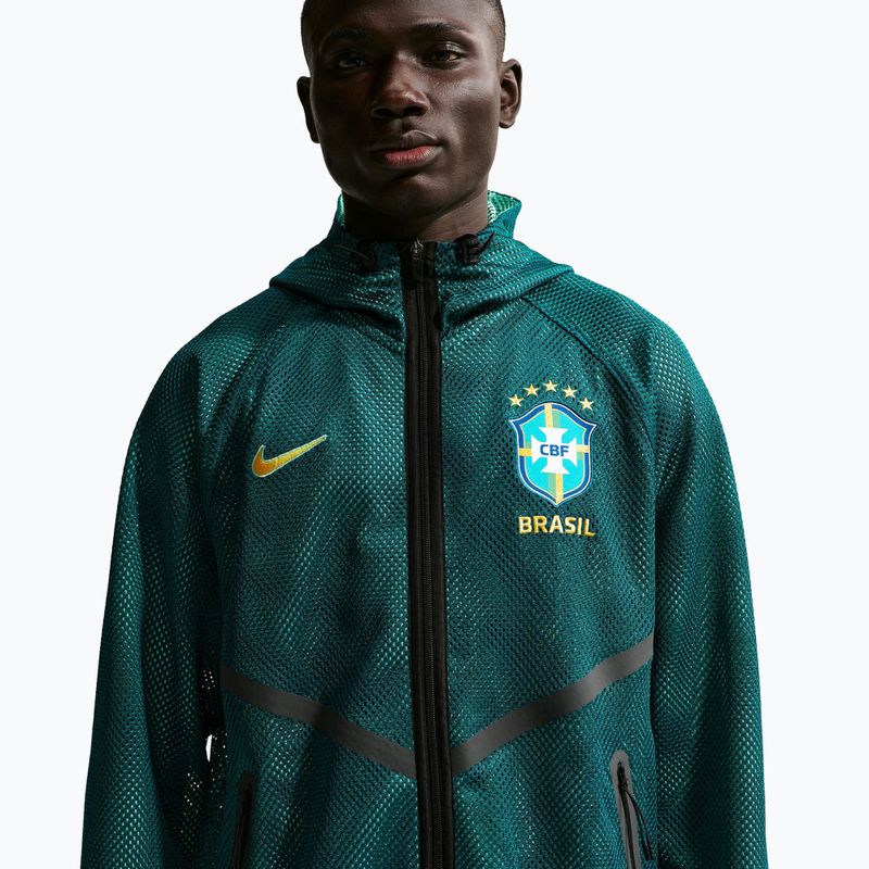 Férfi futball dzseki Nike Brazil Soccer Anthem geode teal/light mint/midwest gold 4