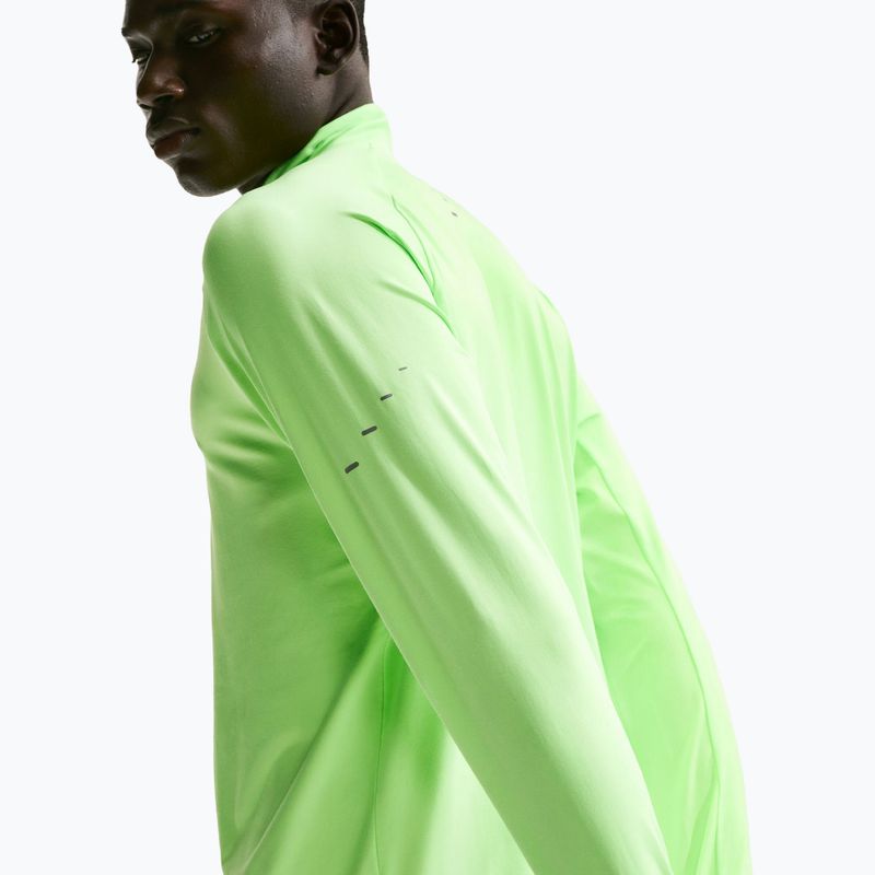 Férfi futófelső Nike Stride 1/4 Zip Dri-Fit lime blast 5