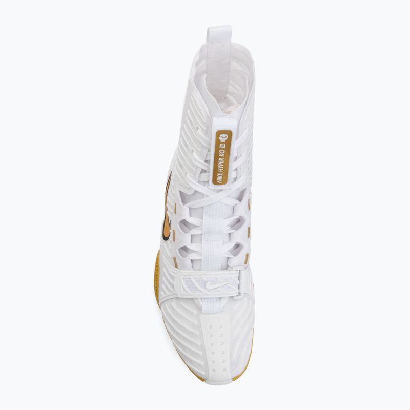 Bokszcipő Nike HyperKo 3 white/metallic gold 5