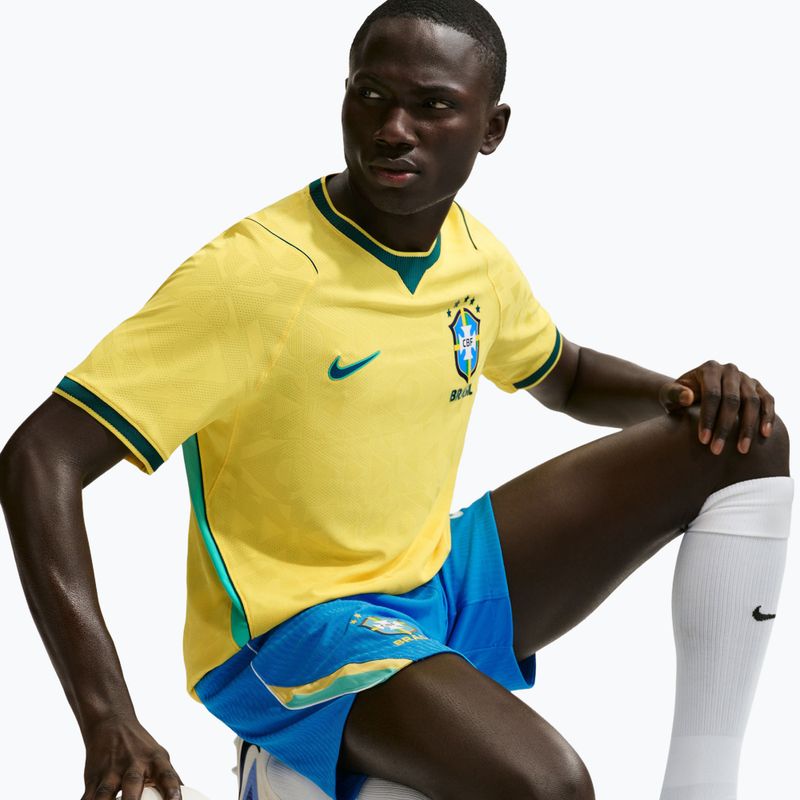 Férfi focimez Nike Brazil 2026/27 Match Home canary/light mint/geode teal 4