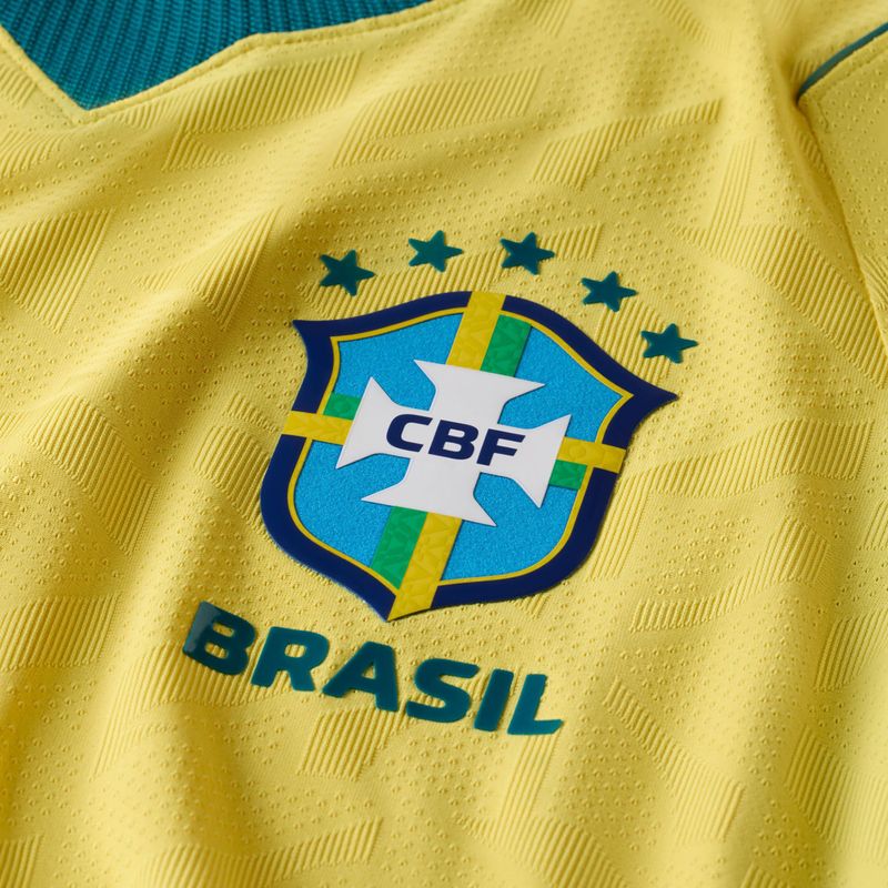 Férfi focimez Nike Brazil 2026/27 Match Home canary/light mint/geode teal 11
