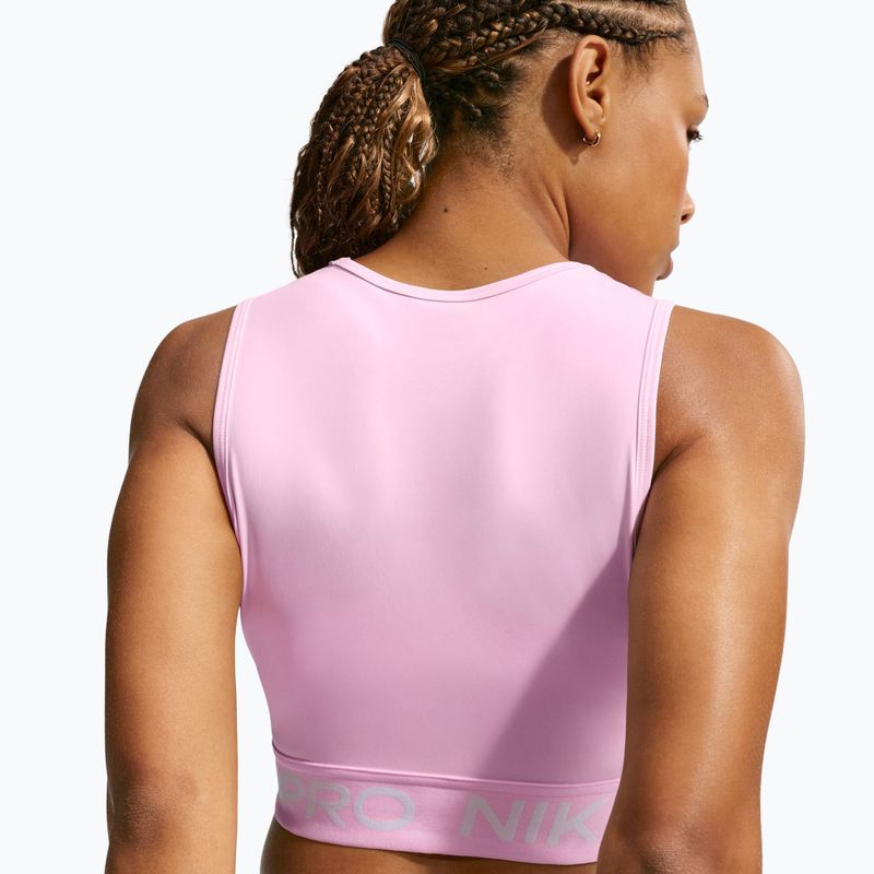 Női edző felső Nike Pro Dri-Fit pink foam/white 3