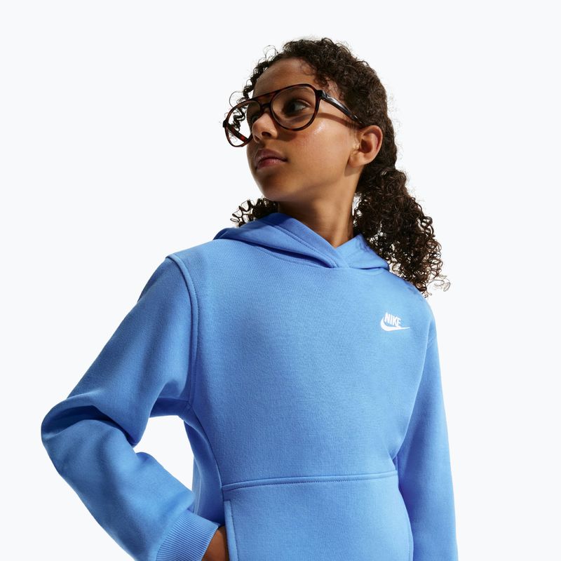Gyerek pulóver Nike Sportswear Club Fleece university blue/white 6