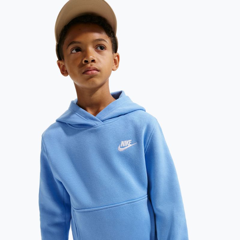 Gyerek pulóver Nike Sportswear Club Fleece university blue/white 7