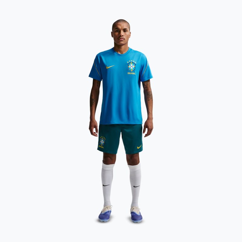 Férfi futball rövidnadrág Nike Brazil Strike geode teal/light mint/midwest gold 2