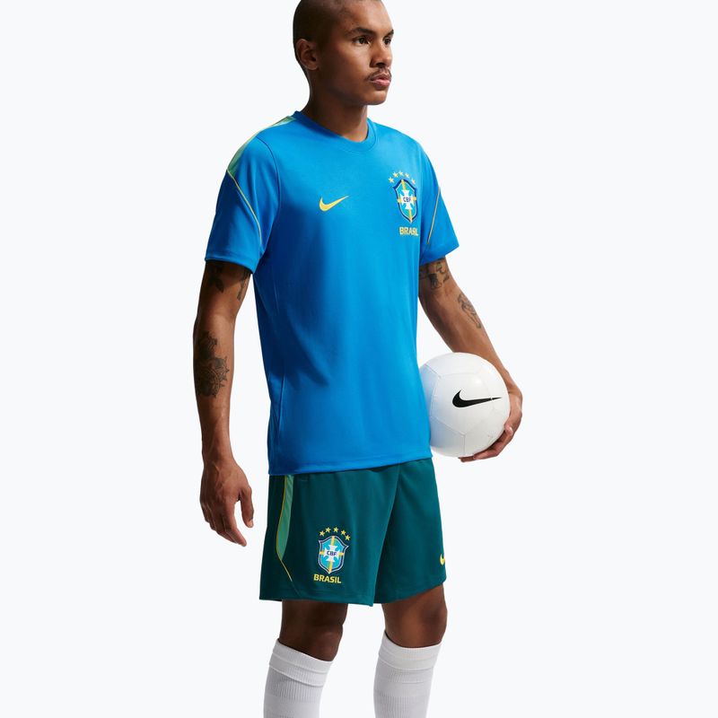 Férfi futball rövidnadrág Nike Brazil Strike geode teal/light mint/midwest gold 4