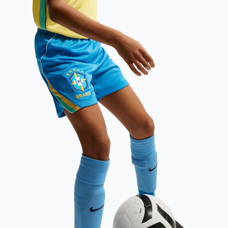 Gyerek futball rövidnadrág Nike Brazil 2026 Stadium Home Soccer Replica light photo blue/light mint/white 4