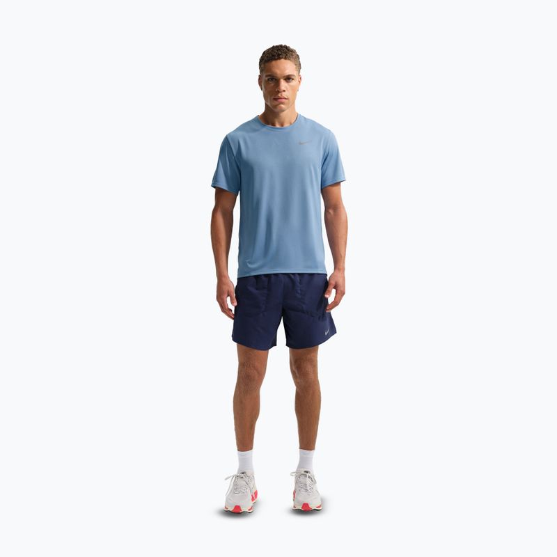 Férfi futópóló Nike Miler Dri-Fit UV work blue 2