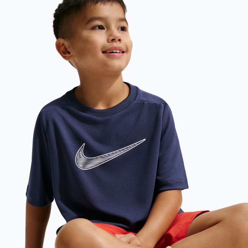 Gyermek póló Nike Multi Dri-Fit midnight navy/white 5