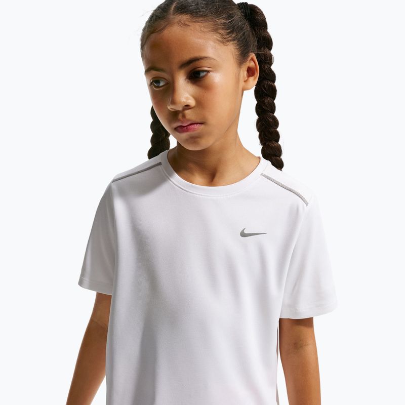 Gyermek póló Nike Miler white/white 3