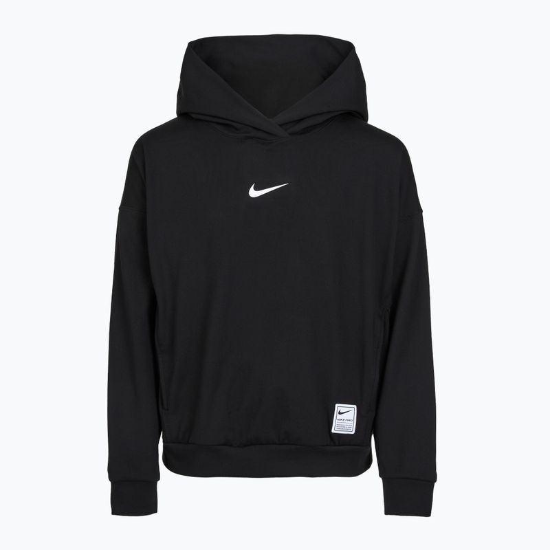 Gyerek pulóver Nike Pro Dri-Fit Pullover Hoodie black/white 8