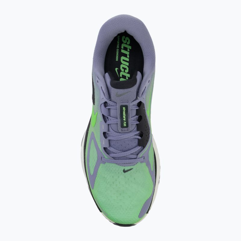 Nike Structure Plus férfi futócipő iron purple/off black-sail/voltage green 5