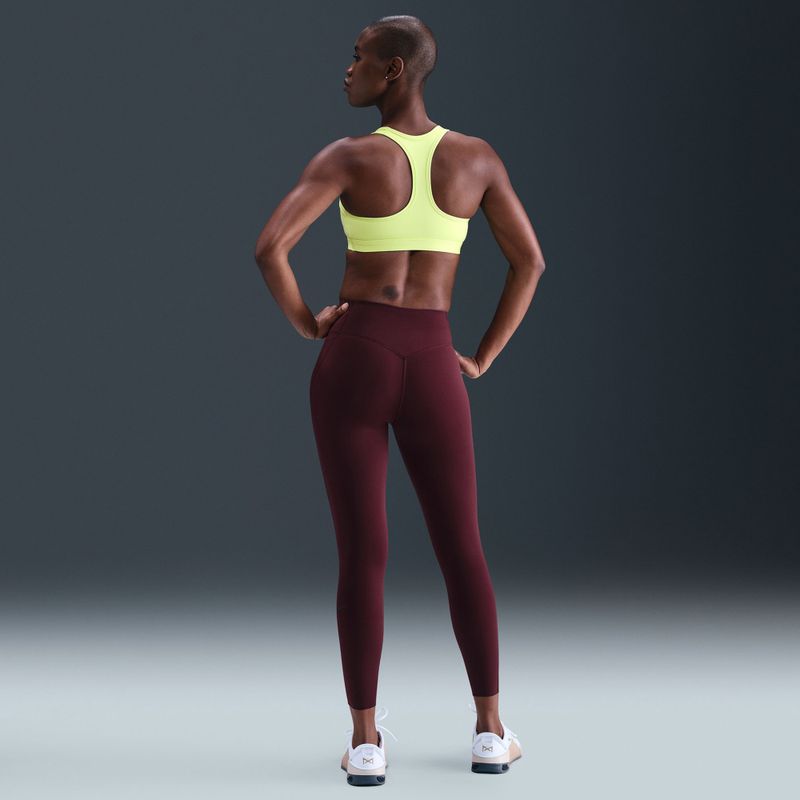 Sportmelltartó Nike Swoosh Medium Support light lemon twist/stone mauve/white 7