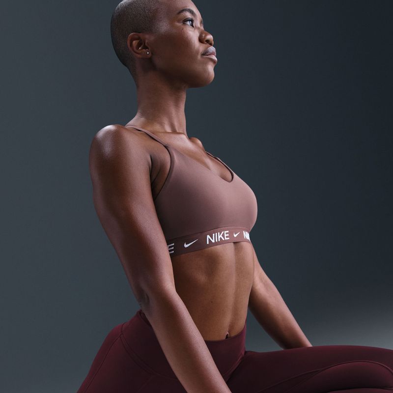 Sportmelltartó Nike Dri-Fit Indy Light Support tattoo/tattoo/white 5