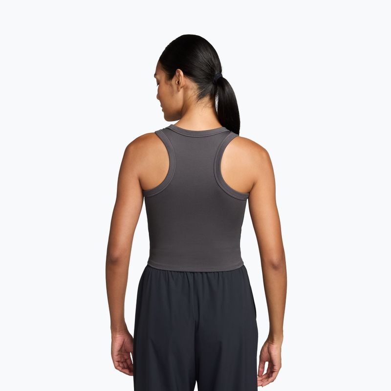 Női trikó Nike One Fitted Dri-Fit Cropped Tank thunder grey/white 2