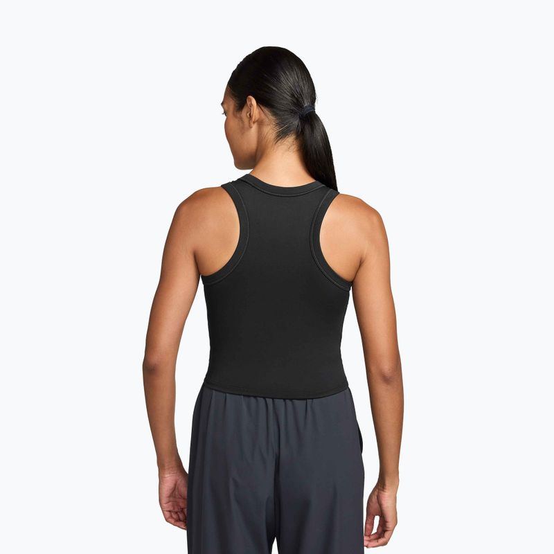 Női trikó Nike One Fitted Dri-Fit Cropped Tank thunder black/white 2