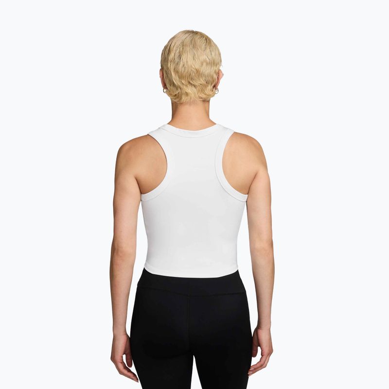 Női trikó Nike One Fitted Dri-Fit Cropped Tank Thunder White/Black 2