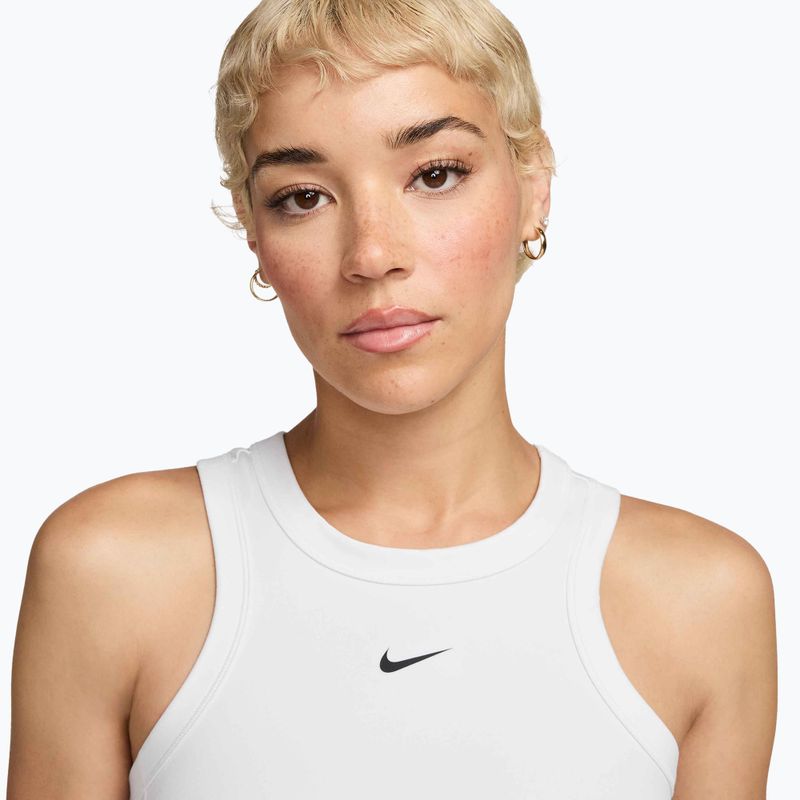 Női trikó Nike One Fitted Dri-Fit Cropped Tank Thunder White/Black 3