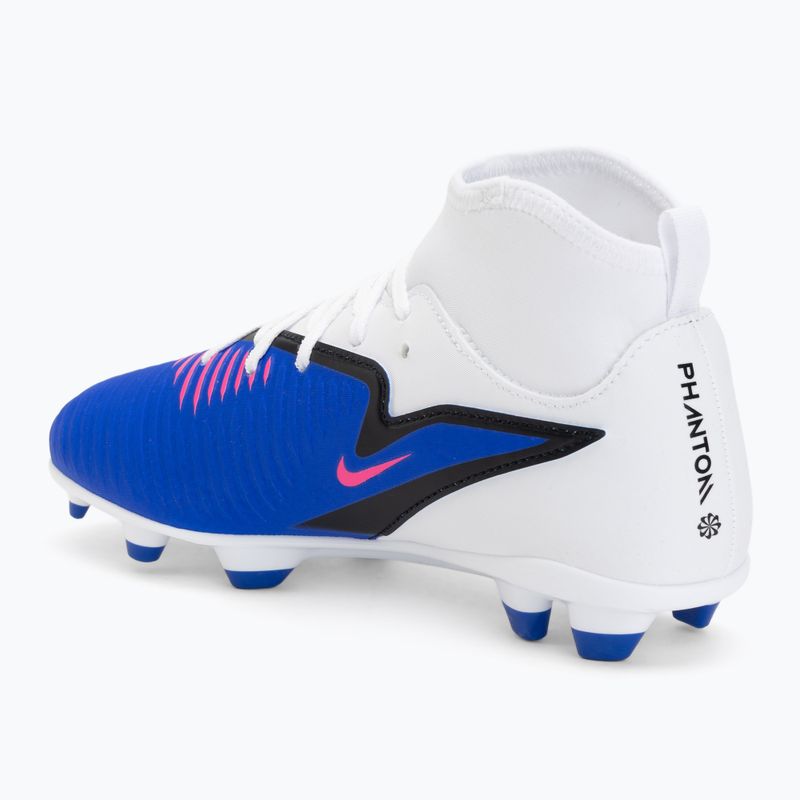 Gyerek focicipő Nike Phantom 6 High Club FG/MG racer blue/white/pink blast 3