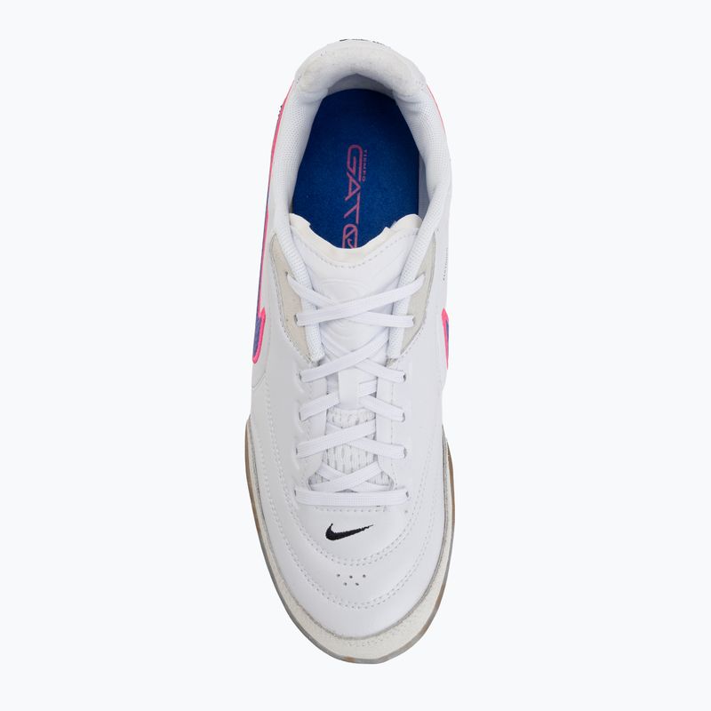 Férfi futballcipők Nike Streetgato white/pink blast/racer blue 5