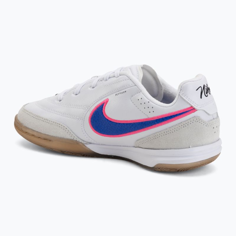 Gyerek focicipő Nike Tiempo Streetgato Jr white/pink blast/racer blue 3