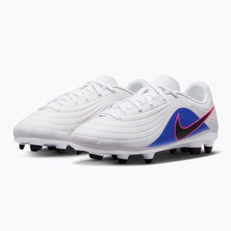 Gyerek focicipő Nike Tiempo Maestro Club Jr FG/MG white/racer blue/pink blast/black 10