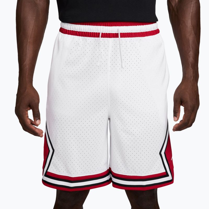 Férfi kosárlabda nadrág Jordan Sport Dri-FIT 9" Diamond white/gym red/white