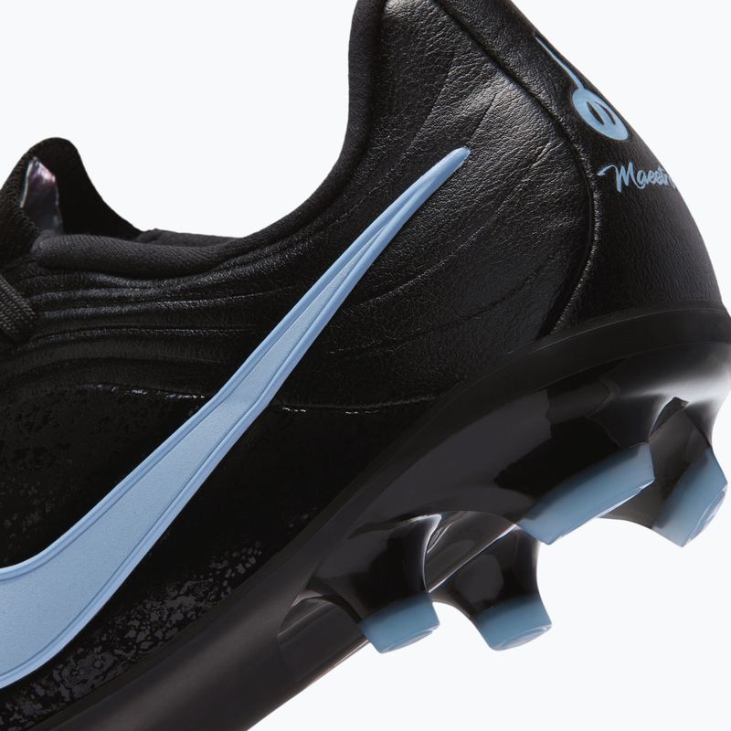 Gyerek focicipők Nike Tiempo Maestro Academy Jr FG/MG black/ice blue 10