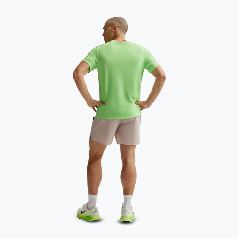 Férfi futópóló Nike Miler Dri-Fit UV lime blast 3