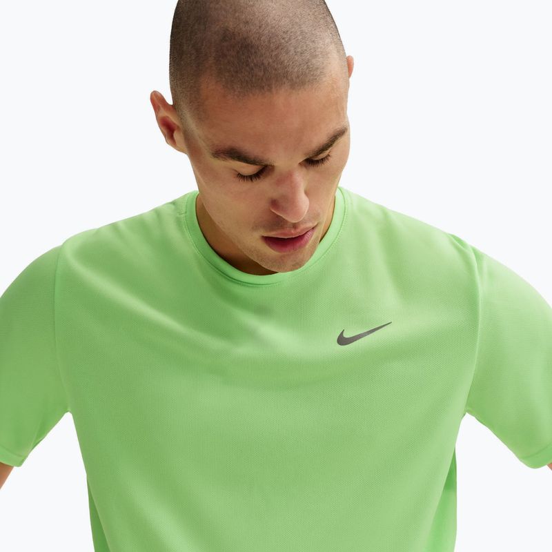 Férfi futópóló Nike Miler Dri-Fit UV lime blast 5