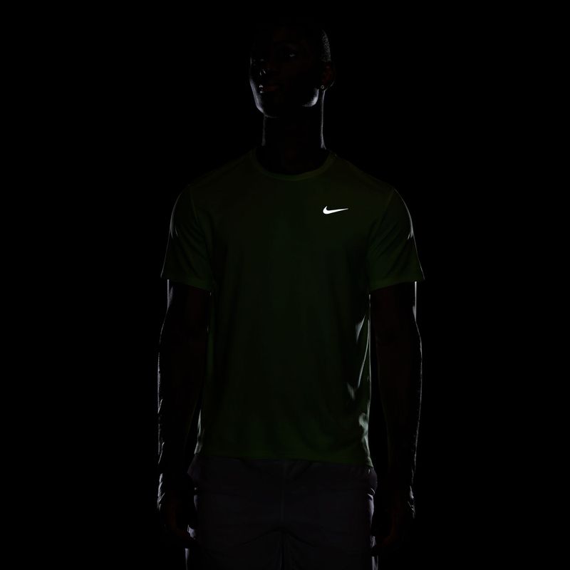 Férfi futópóló Nike Miler Dri-Fit UV lime blast 7